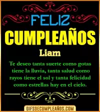 GIF Frases de Cumpleaños Liam